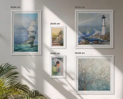 Sea adventures and landscapes wall art set of 5 pieces