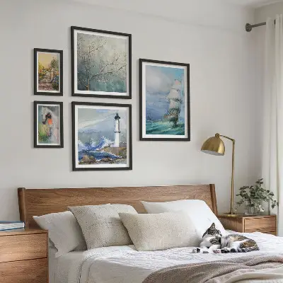 Set of 5 wall art pieces Sea adventures and landscapes