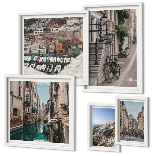 Gallery wall Charming European streets
