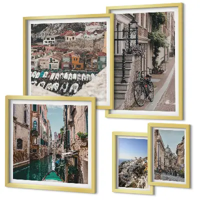 Gallery wall Charming European streets