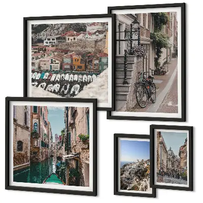 Gallery wall Charming European streets