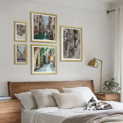 Gallery wall Charming streets with bicycles