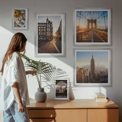 Framed photo set Charming city architecture