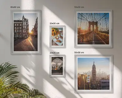 Framed photo set Charming city architecture