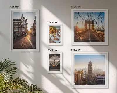 Framed photo set Charming city architecture