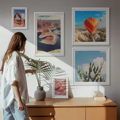 Mountain landscapes and waters wall art set of 5 pieces