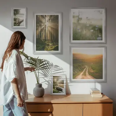 Gallery wall Forest landscapes sun water