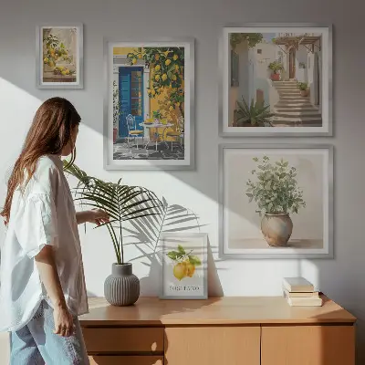 Gallery wall Citrus style inspirations