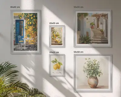 Gallery wall Citrus style inspirations