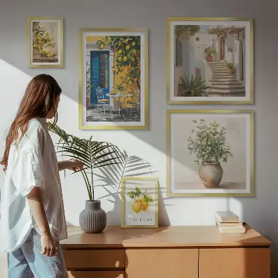 Gallery wall Citrus style inspirations