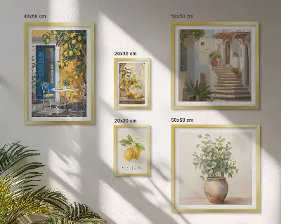 Gallery wall Citrus style inspirations