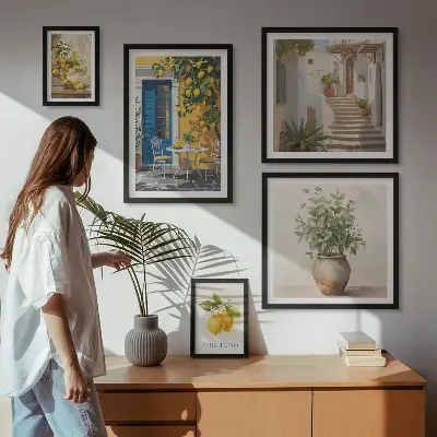 Gallery wall Citrus style inspirations
