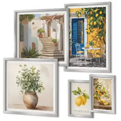Gallery wall Citrus style inspirations