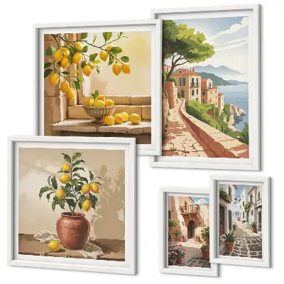 Gallery wall Charming Mediterranean views