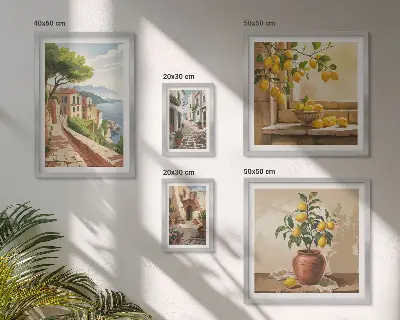 Gallery wall Charming Mediterranean views