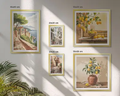 Gallery wall Charming Mediterranean views