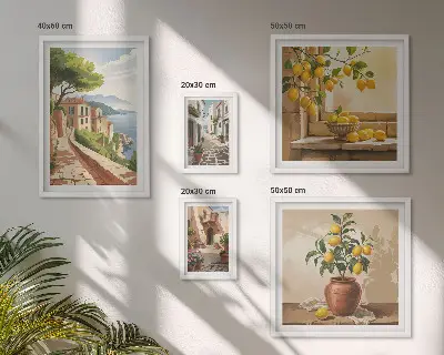 Gallery wall Charming Mediterranean views