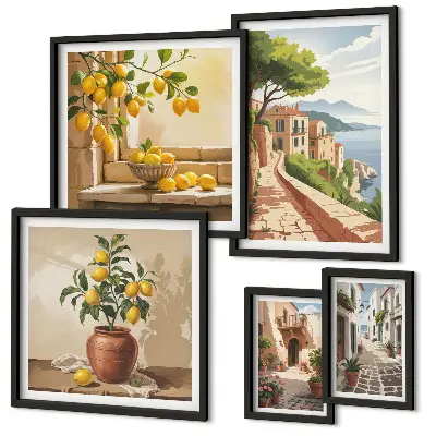 Gallery wall Charming Mediterranean views