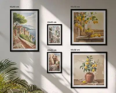 Gallery wall Charming Mediterranean views