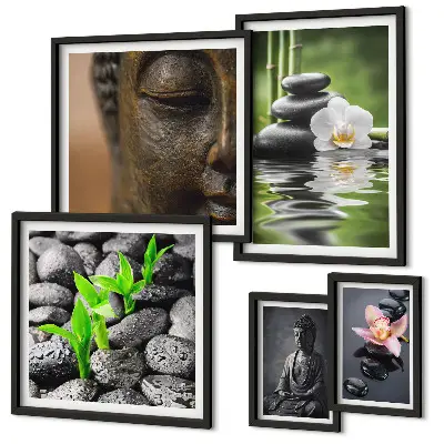 Framed photo set Relaxing Zen atmosphere