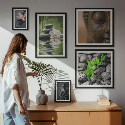 Framed photo set Relaxing Zen atmosphere