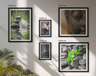 Framed photo set Relaxing Zen atmosphere