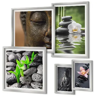 Framed photo set Relaxing Zen atmosphere