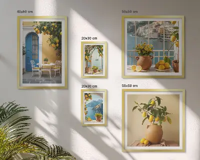 Gallery wall Lemon sun inspirations