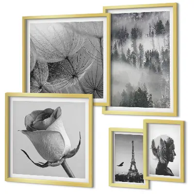Gallery wall Black and white nature city