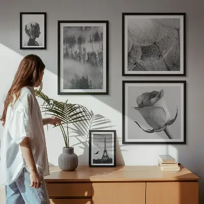 Gallery wall Black and white nature city