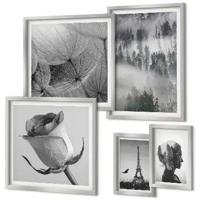 Gallery wall Black and white nature city