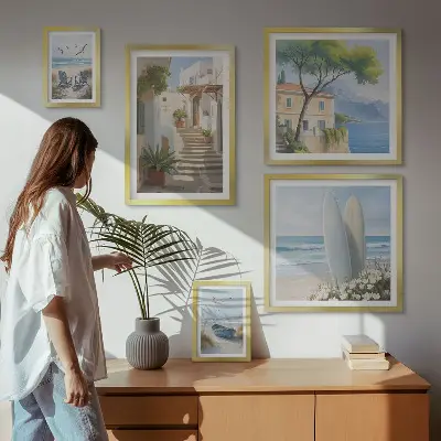 Framed photo set Stylish seaside views