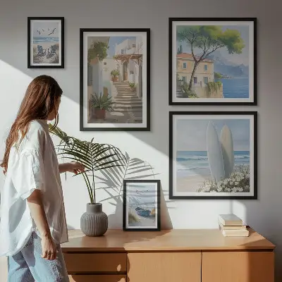 Framed photo set Stylish seaside views