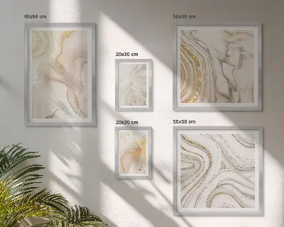 Gallery wall Abstract beige compositions