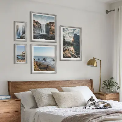 Framed photo set Landscapes waterfalls beaches