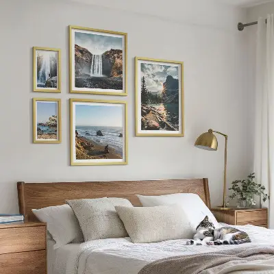 Framed photo set Landscapes waterfalls beaches