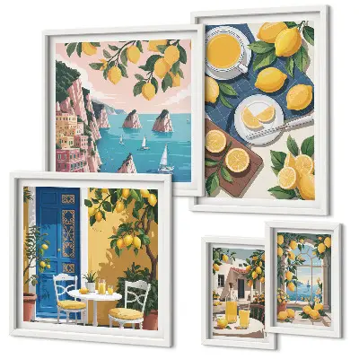 Gallery wall lemon freshness boho summer style
