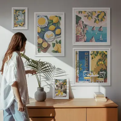 Gallery wall lemon freshness boho summer style