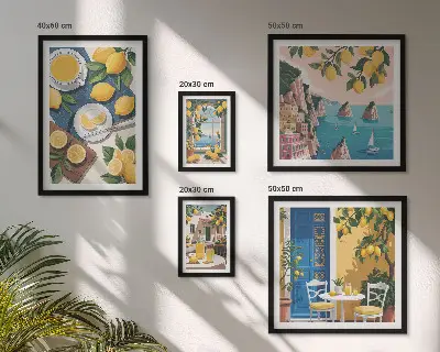 Gallery wall lemon freshness boho summer style