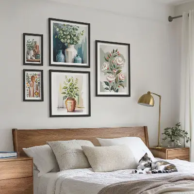 Gallery wall Stylish plant kitchen decorations