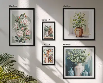 Gallery wall Stylish plant kitchen decorations