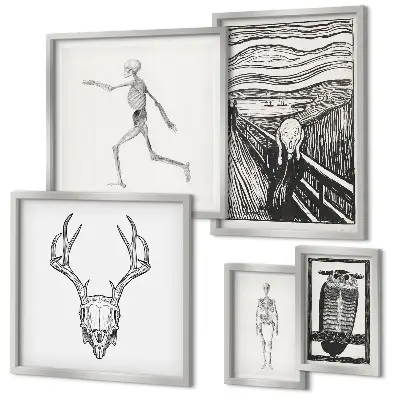 Framed photo set Surrealist art nature man