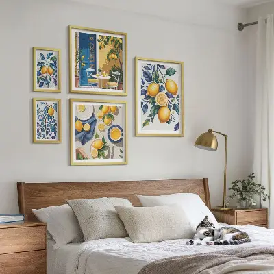 Citrus Provençal cuisine gallery wall