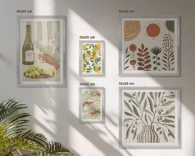Wine wall decor gallery wall set