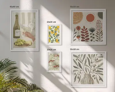 Wine wall decor gallery wall set
