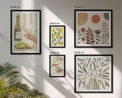 Wine wall decor gallery wall set