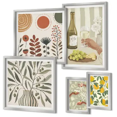 Wine wall decor gallery wall set