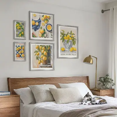 Framed photo set Citrus Provençal Decorations