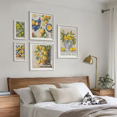 Framed photo set Citrus Provençal Decorations