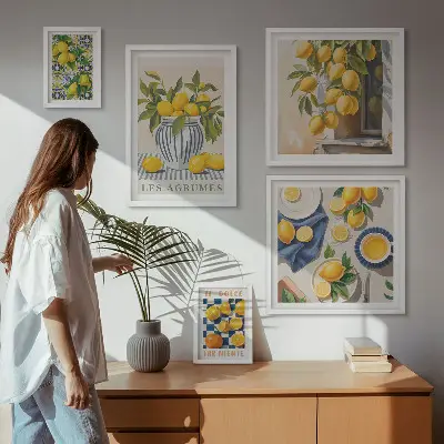 Framed photo set Citrus Provençal Decorations